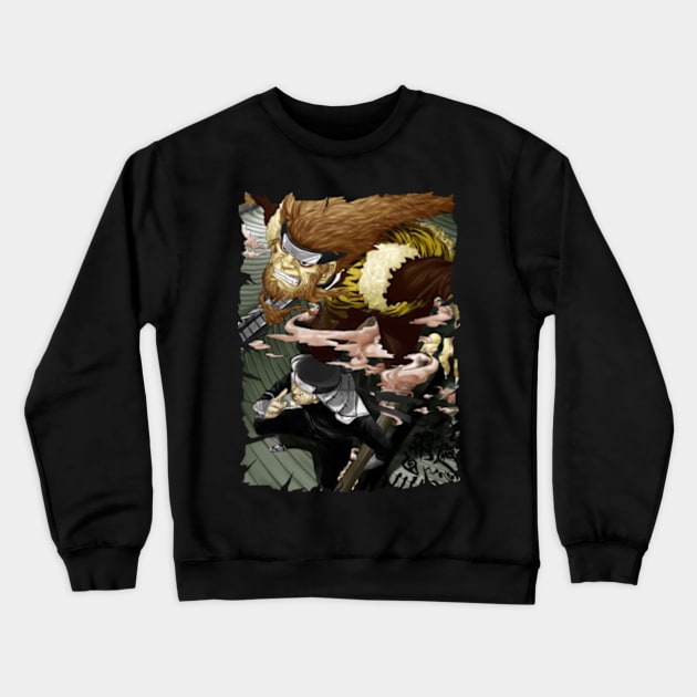 HIRUZEN SARUTOBI ANIME MERCHANDISE Crewneck Sweatshirt by julii.draws